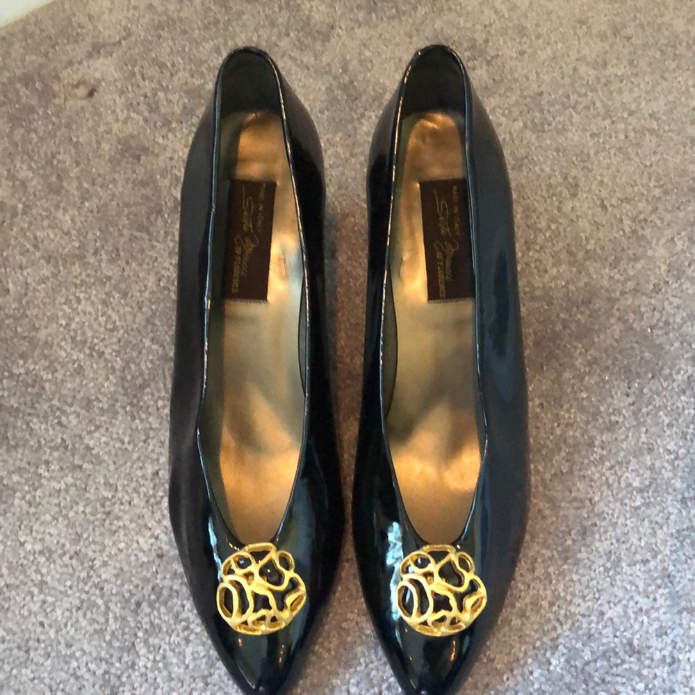 Sesto Meucci Patten leather pumps